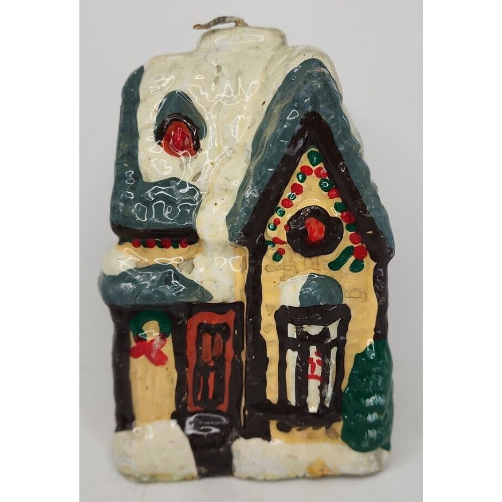 Vintage‎ Christmas Decorated Candle 5" SKU H194